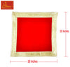Red Velvet Aasan For Mandir 10*10