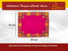 Designer Velvet Embroidered Pooja Aasan Cloth 10x20 inch Pink | Chowki Aasan for God Idol