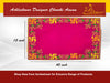 Designer Velvet Embroidered Pooja Aasan Cloth 12x40 inch Pink | Chowki Aasan for God Idol
