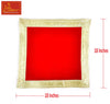 Red Velvet Aasan For Mandir 18*18