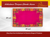 Designer Velvet Embroidered Pooja Aasan Cloth 20x40 inch Pink | Chowki Aasan for God Idol