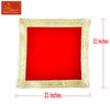 Red Velvet Aasan For Mandir 21*21