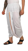 Pure Cotton Readymade Dhoti With Pocket White Colour