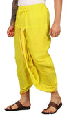 Pure Cotton Readymade Dhoti With Pocket Yellow Colour