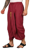 Pure Cotton Readymade Dhoti With Pocket Red Colour