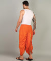 Pure Cotton Readymade Dhoti With Pocket Orange Colour