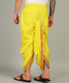 Pure Cotton Readymade Dhoti With Pocket Yellow Colour