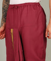 Pure Cotton Readymade Dhoti With Pocket Red Colour