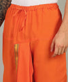 Pure Cotton Readymade Dhoti With Pocket Orange Colour