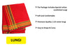 Pure cotton best quality Lungi Red colour
