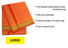 Pure cotton best quality Lungi Orange colour
