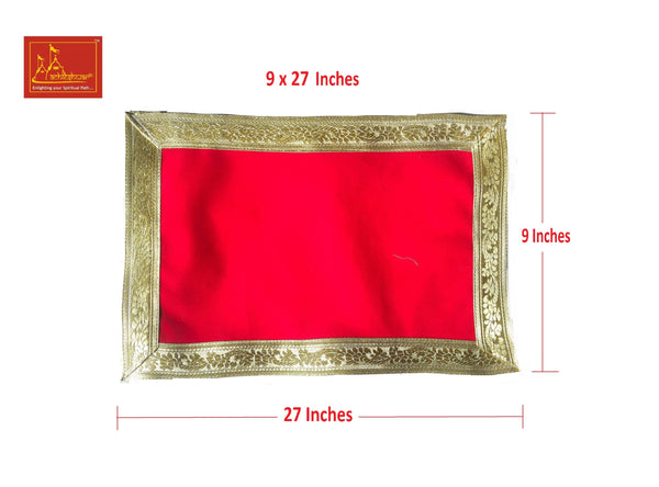 Red Aasan For Mandir 9*27