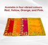 Designer Velvet Embroidered Pooja Aasan Cloth 10X16 inch ORANGE | Chowki Aasan for God Idol