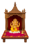Designer Velvet Embroidered Pooja Aasan Cloth 20x40 inch Pink | Chowki Aasan for God Idol