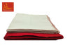 Red & White Woolen Pooja Aasan