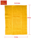 Yellow Woolen Pooja Aasan 2-Pcs