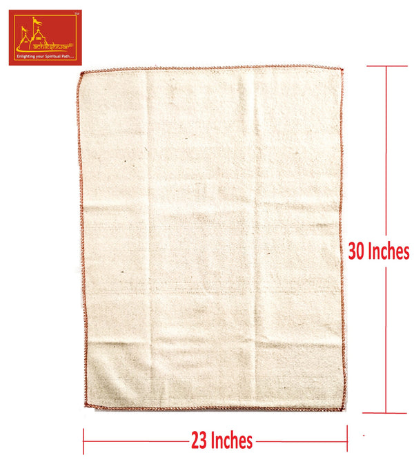White Woolen Pooja Aasan