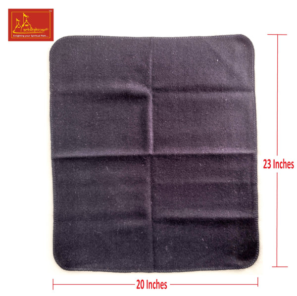 Navy Blue Woolen Pooja Aasan