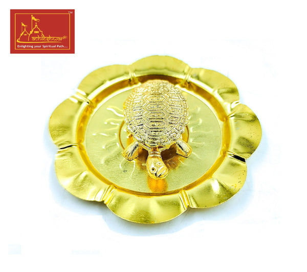 Turtle with Plate Ashtadhatu Small Heavy Quality