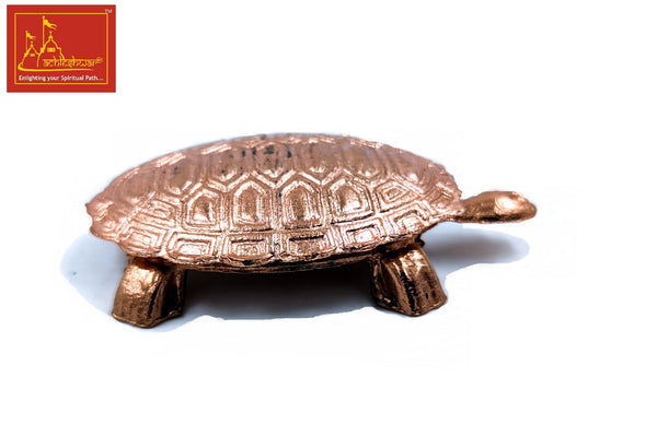 Turtle with Plate Copper Big