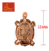 Turtle with Plate Copper Small