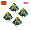 Crystal Pyramid Color Big 4-Pcs