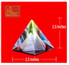 Crystal Pyramid Color Small 4-Pcs
