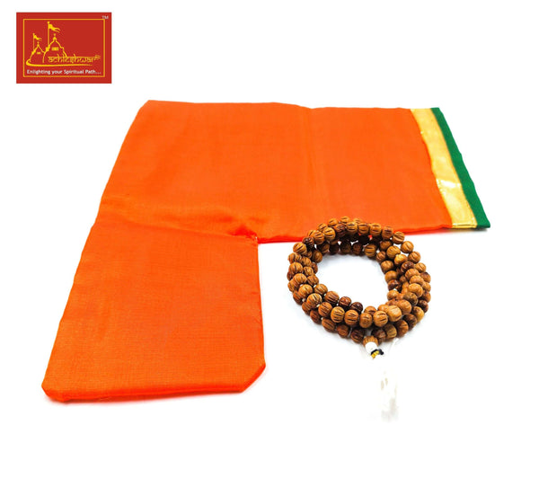 White Sandalwood Mala (108+1) with Goumukhi