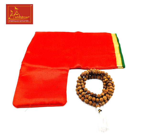 White Sandalwood Mala (108+1) with Goumukhi