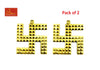 Swastik Pyramid Ashtadhatu (Pack of 2)