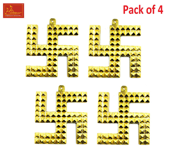 Swastik Pyramid Ashtadhatu (Pack of 4)