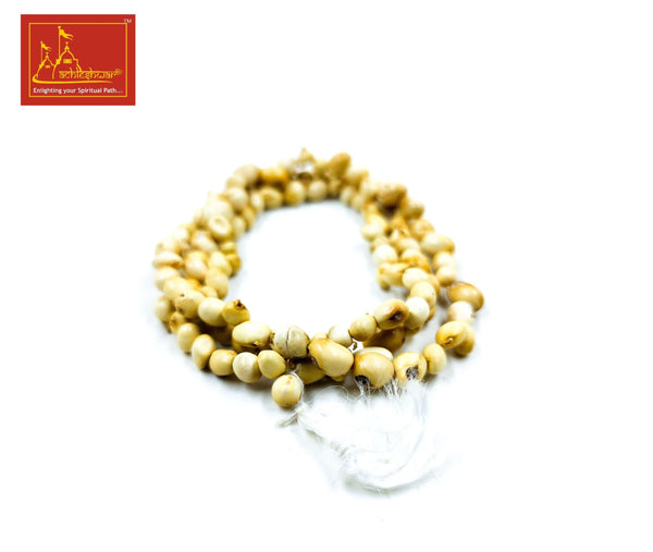 Gunja / Rati Mala White Color with Goumukhi