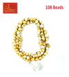White Gunja Mala (108+1)