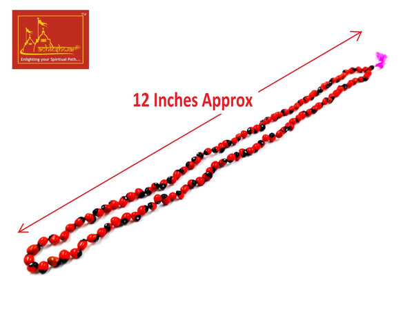 Gunja Mala Red & Black Color with Goumukhi