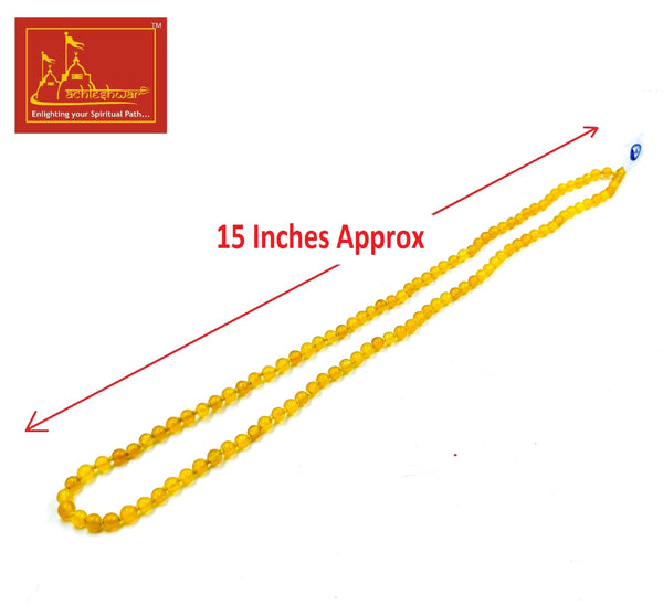 Yellow Hakik Mala with Goumukhi