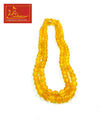 Yellow Hakik Mala (108+1)