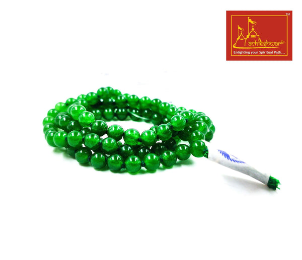Green Hakik Mala with Goumukhi