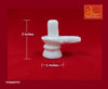 White Marble Shivling 2 inches