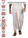 Pure Cotton Readymade Dhoti With Pocket White Colour