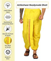 Pure Cotton Readymade Dhoti With Pocket Yellow Colour