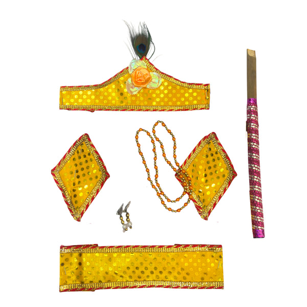 Krishna Janmashtami Dress &amp; Jewellery Set for Kids | Fancy Dress Costume for Boys &amp; Girls (6–10 Years)