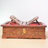 Achleshwar Premium Wooden Foldable Rehal Box – Multi-Functional Holy Book Stand & Storage Organizer for Scriptures